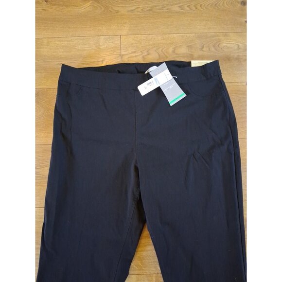 Soft Surroundings Straight Leg Ankle Stretch Pants 2X Black NWT - Picture 2 of 8